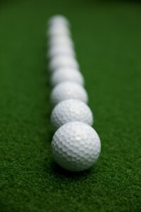 balls in a line