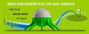 Golf Bunker Training Aid shot types and flights
